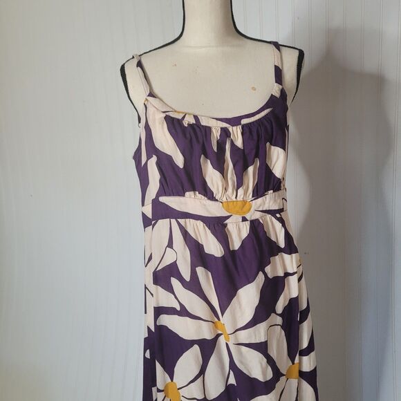 Boden size 10L dress maxi long flower open back lining zip - Picture 5 of 14